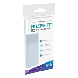 Ultimate Guard 100 pochettes refermables Precise-Fit Sleeves taille standard Transparent