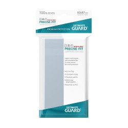 Ultimate Guard 100 pochettes refermables Precise-Fit Sleeves format japonais Transparent