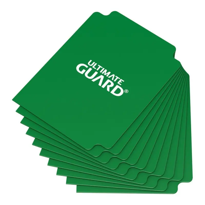 Ultimate Guard 10 intercalaires pour cartes Card Dividers taille standard Vert | 4260250077344