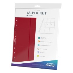 Ultimate Guard 18-Pocket Pages Side-Loading Rouge (10)