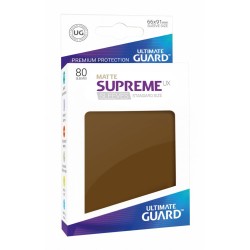 Ultimate Guard 80 pochettes Supreme UX Sleeves taille standard Marron Mat