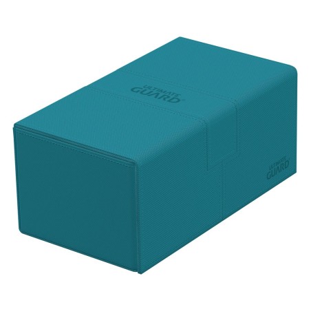Ultimate Guard Twin Flip`n`Tray 200+ XenoSkin Monocolor Bleu Pétrole