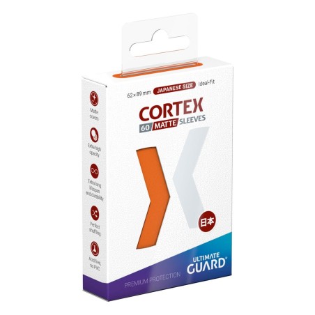 Ultimate Guard 60 pochettes Cortex Sleeves Japanese Size Matte Orange