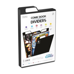 Ultimate Guard 25 intercalaires pour Comics Premium Comic Book Dividers Noir