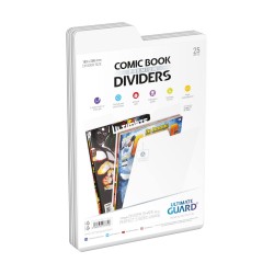 Ultimate Guard 25 intercalaires pour Comics Premium Comic Book Dividers Blanc