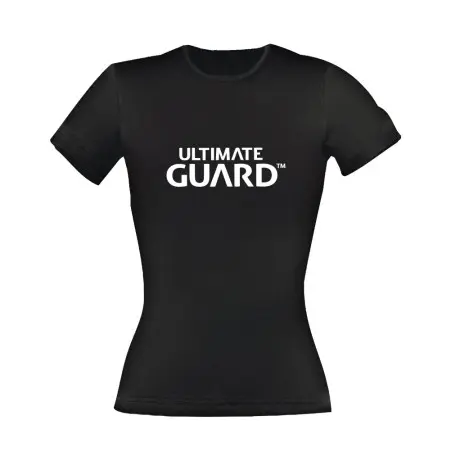 Ultimate Guard T-Shirt femme Wordmark Noir (L) | 4056133001632