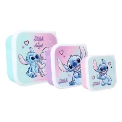 Lilo & Stitch pack 3 boîtes à goûter Stitch Let's Eat! | 8712645308985