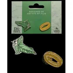 Le Seigneur des Anneaux pack 2 pin's Elfen Leaf & One Ring | 9420024728659