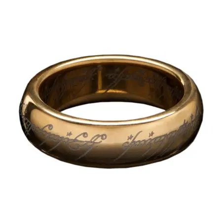 Le Seigneur des Anneaux bague tungstène Anneau Unique (plaqué or) Taille 07 | 9420024710791