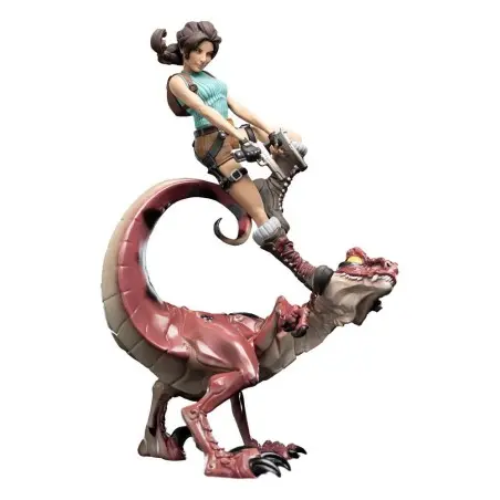 Tomb Raider figurine Mini Epics Lara Croft & Raptor 24 cm | 9420024739372