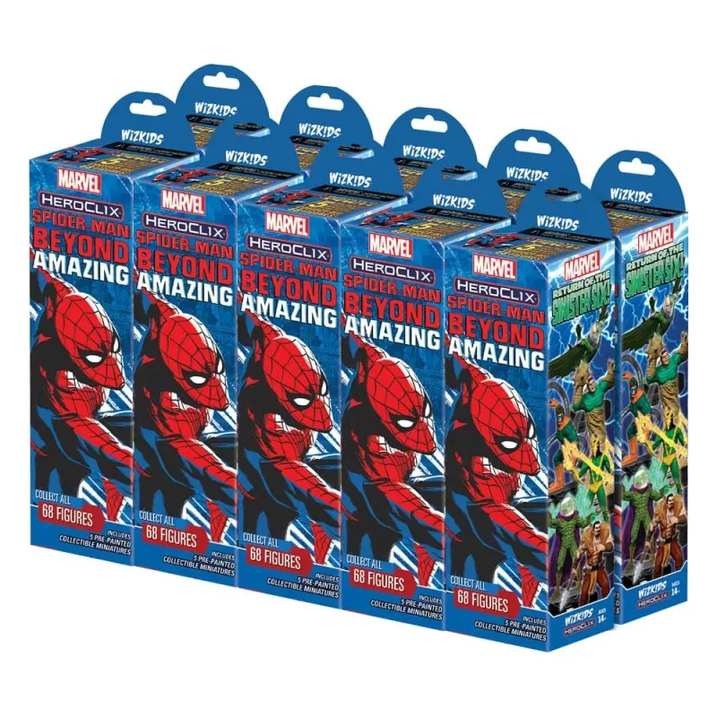 Marvel HeroClix: Spider-Man Beyond Amazing Booster Brick (carton de 10) | 0634482848647