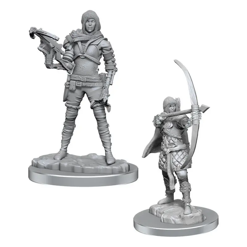 WizKids Deep Cuts Miniatures pack 2 miniatures à peindre Human Rogue | 0634482906156