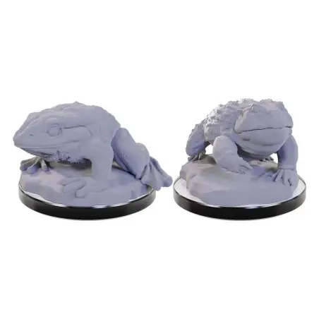 WizKids Deep Cuts Miniatures pack 2 miniatures à peindre Giant Frogs | 0634482906897