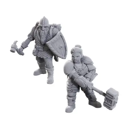 D&D Nolzur's Marvelous Miniatures pack 2 miniatures à peindre 50th Anniversary Dwarves | 0634482907337