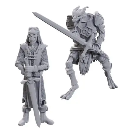 D&D Nolzur's Marvelous Miniatures pack 2 miniatures à peindre 50th Anniversary Skeleton Knights | 0634482907368