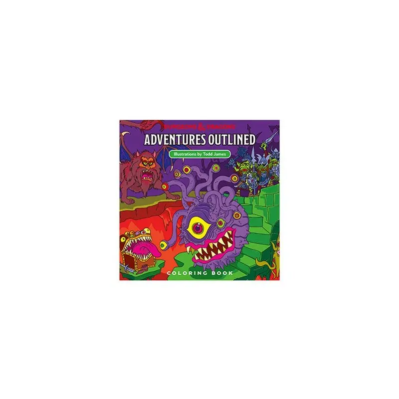 Dungeons & Dragons Adventures Outlined livre de coloriage | 9780786966646