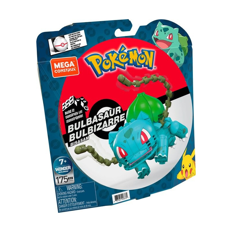 Licentie: Pokémon
Product: Bulbasaur 10 cm
Merk: Mega Construx Mattel
vanaf 7 jaar