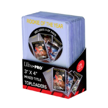 UP - 3" x 4" Mixed Title Toploader (25 stuks) | 074427151683