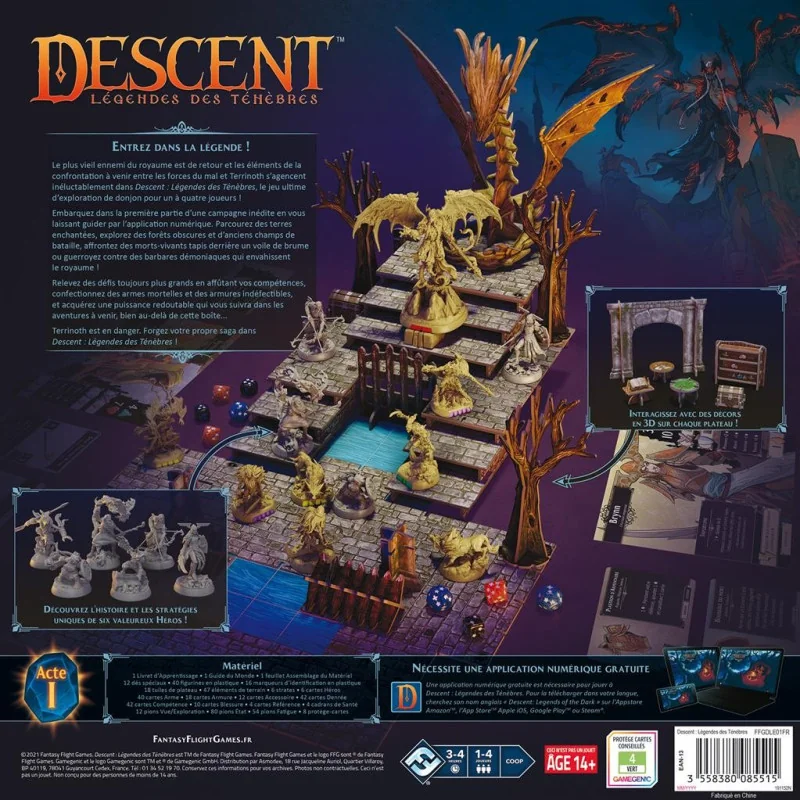 Game: Descent: Legends of Darkness
Publisher: Fantasy Flight Games
English Version