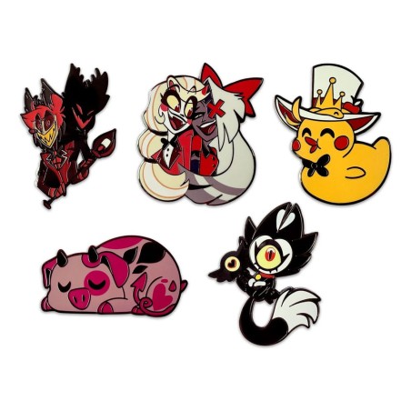 Hazbin Hotel présentoir pin's Set 5 cm (6)
