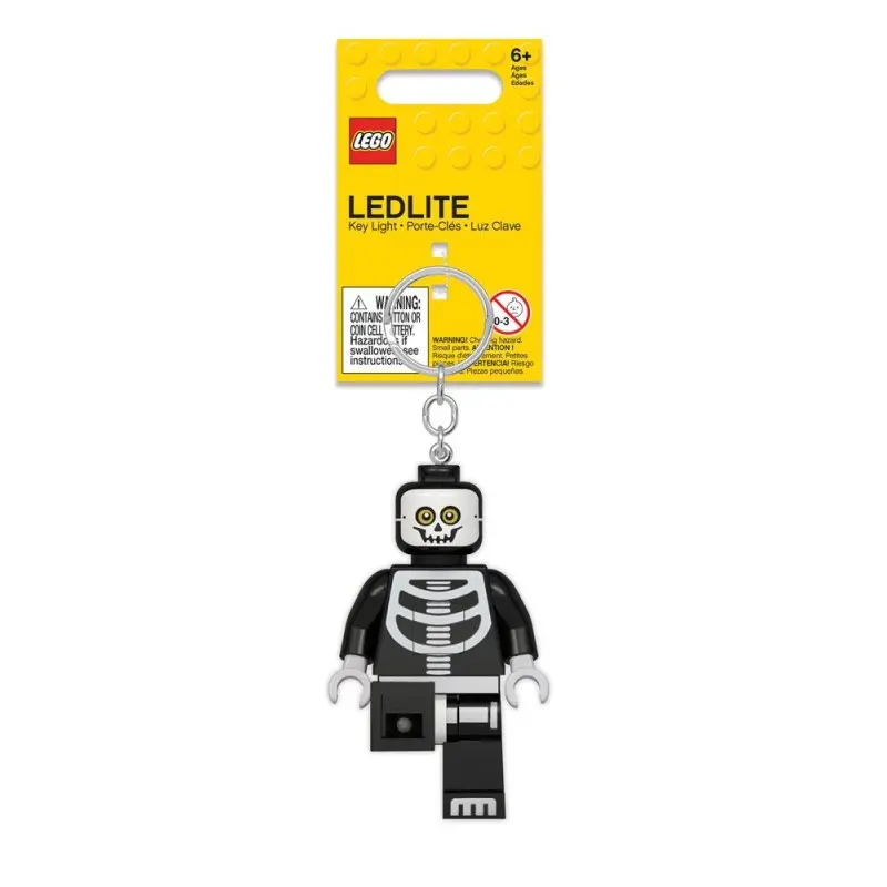 LEGO Classic porte-clés lumineux Skeleton 8 cm | 4895028521097