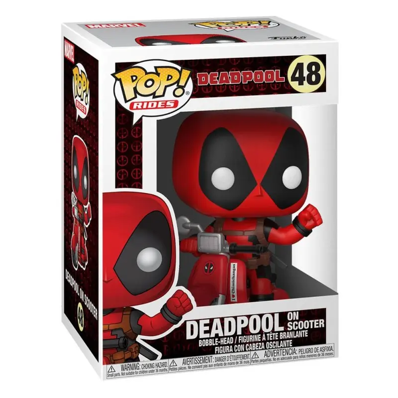 Deadpool POP! Rides Vinyl figurine Deadpool & Scooter 9 cm | 0889698309691