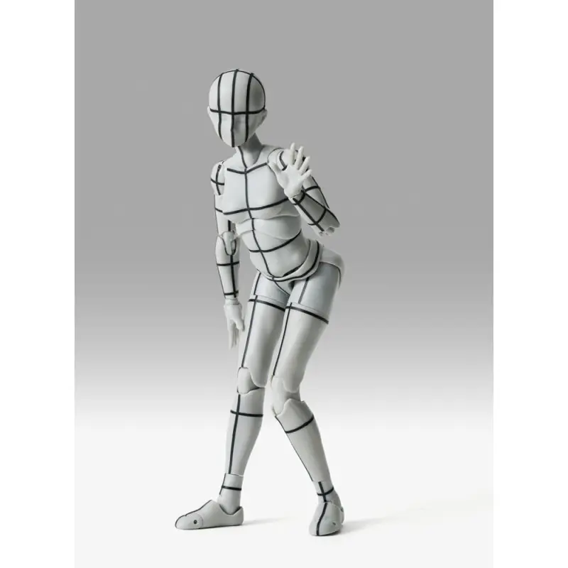 Figurine S.H.Figuarts Body-Chan Sports Edition Wire Frame (Gray Color Ver.) 15 cm  | 4573102673084