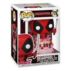 Marvel Deadpool 30th Anniversary Figurine POP! Vinyl Deadpool in Cake 9 cm | 0889698546546