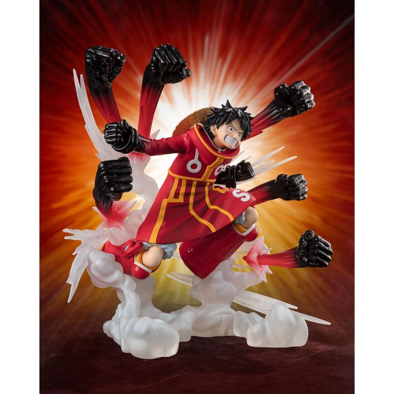 One Piece statuette PVC Figuarts ZERO Extra Battle Monkey D. Luffy -Gum Gum Hawk Gatling- 19 cm     
