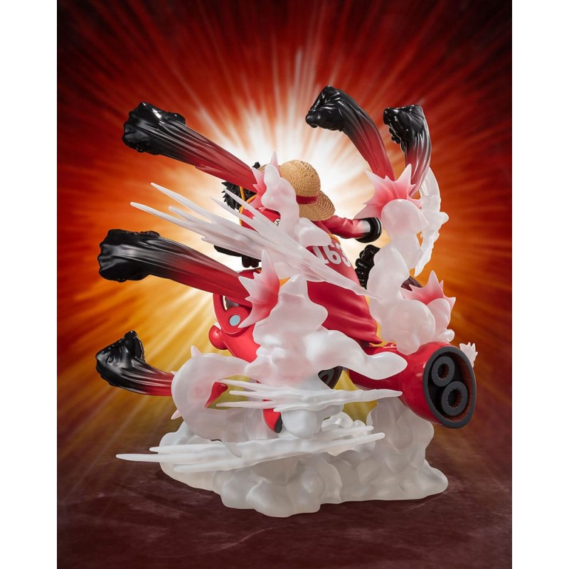 One Piece statuette PVC Figuarts ZERO Extra Battle Monkey D. Luffy -Gum Gum Hawk Gatling- 19 cm     
