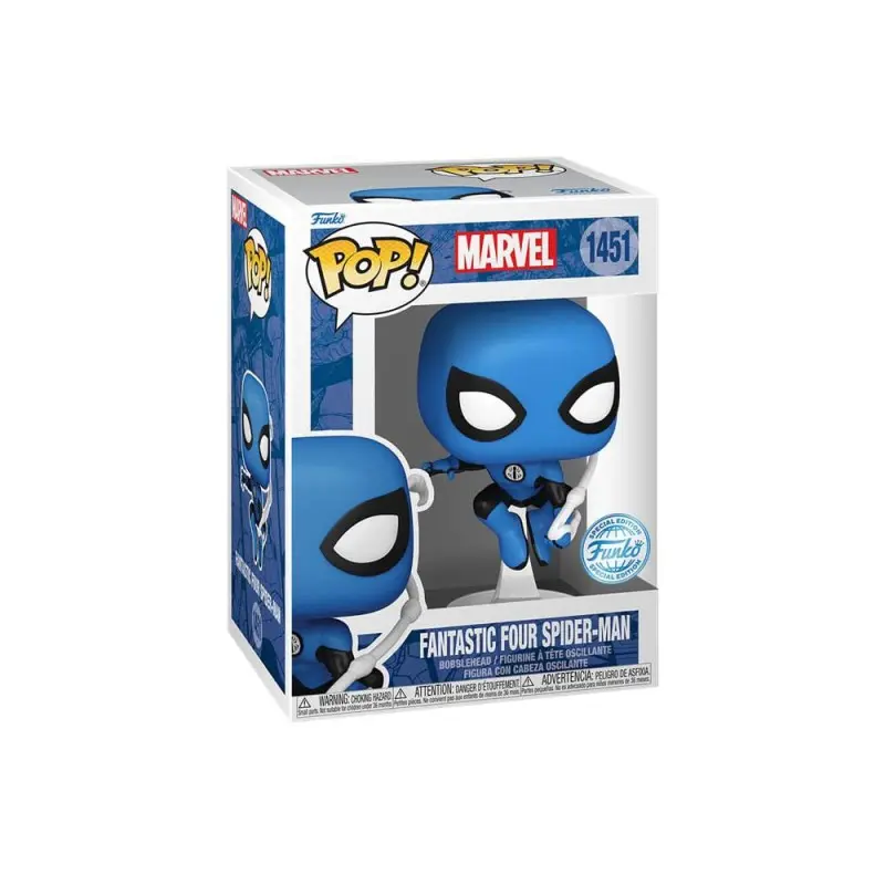 Marvel Pop! Fantastic Four Vinyl figurine Spider-Man Blue Suit Special Edition 10 cm | 0889698845250