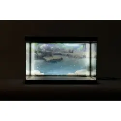 Azur Lane présentoir vitrine acrylique avec éclairage pour figurine Kashino Hot Springs Relaxation | 4570178590192