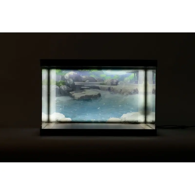 Azur Lane présentoir vitrine acrylique avec éclairage pour figurine Kashino Hot Springs Relaxation | 4570178590192