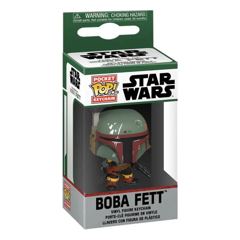 Star Wars The Book of Boba Fett présentoir porte-clés Pocket POP! Vinyl Boba Fett 4 cm (12) | 0889698602358
