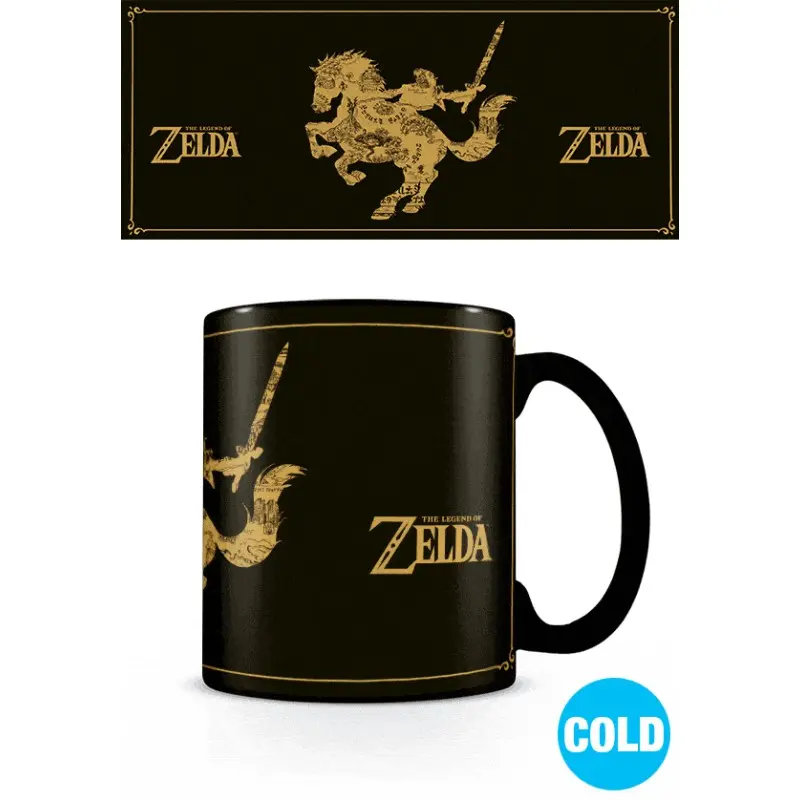 Legend of Zelda mug effet thermique Map | 5050574248785
