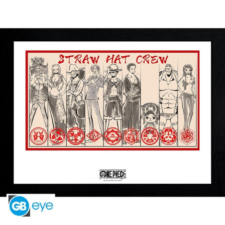 licence : One Piece produit : Poster encadré "Straw Hat Crew" marque : GB Eye