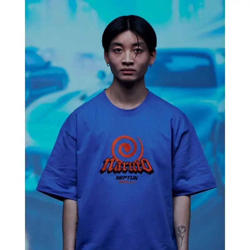 Naruto Shippuden T-Shirt Graphic Blue (L) | 8718526549171