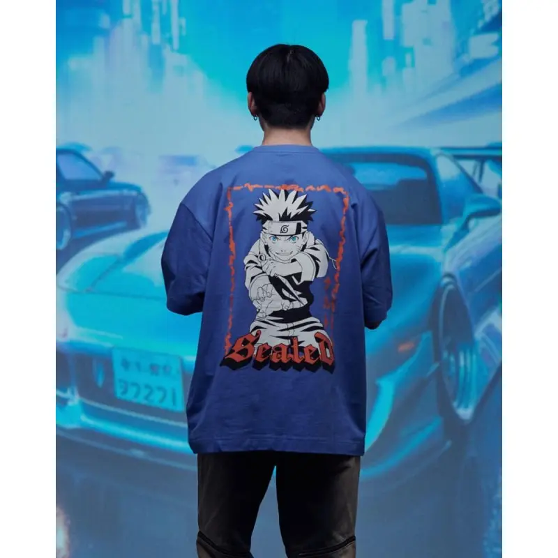 Naruto Shippuden T-Shirt Graphic Blue (L) | 8718526549171