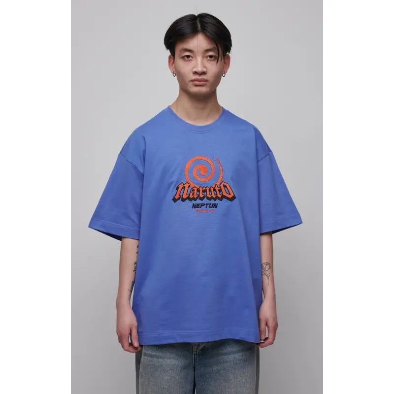 Naruto Shippuden T-Shirt Graphic Blue (S) | 8718526549195