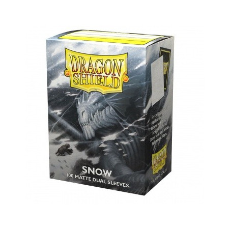 Produit : Dual Matte Sleeves - Snow 'Nirin' (100 Sleeves) Marque : Dragon Shield Produit : Dual Matte Sleeves - Snow 'Nirin' (100 Sleeves) Marque : Dragon Shield