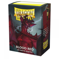 Produit : Standard Matte Sleeves - Blood Red 'Simurag' (100 Sleeves) Marque : Dragon Shield