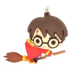 Harry Potter porte-clés caoutchouc Harry Potter & Broomstick 7 cm | 8435450217883