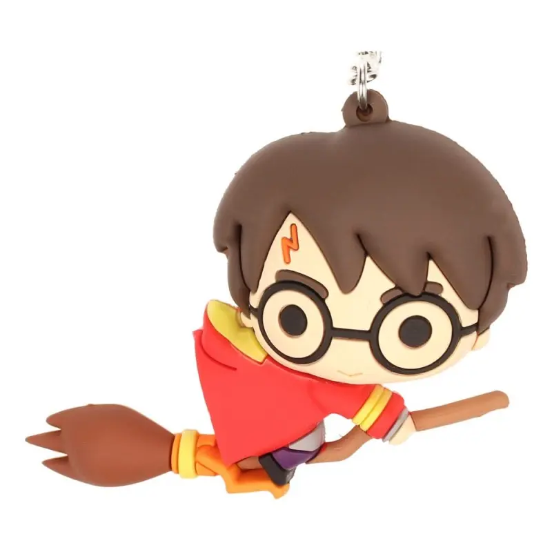 Harry Potter porte-clés caoutchouc Harry Potter & Broomstick 7 cm | 8435450217883