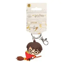 Harry Potter porte-clés caoutchouc Harry Potter & Broomstick 7 cm | 8435450217883