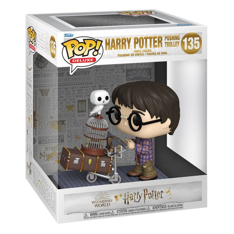 License : Harry Potter Produit : Figurine Funko POP! Deluxe Vinyl figurine Harry Pushing Trolley 9 cm Marque : Funko