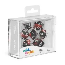 Oakie Doakie Dice dés RPG-Set Glow in the Dark - Lava (7) | 4056133701419