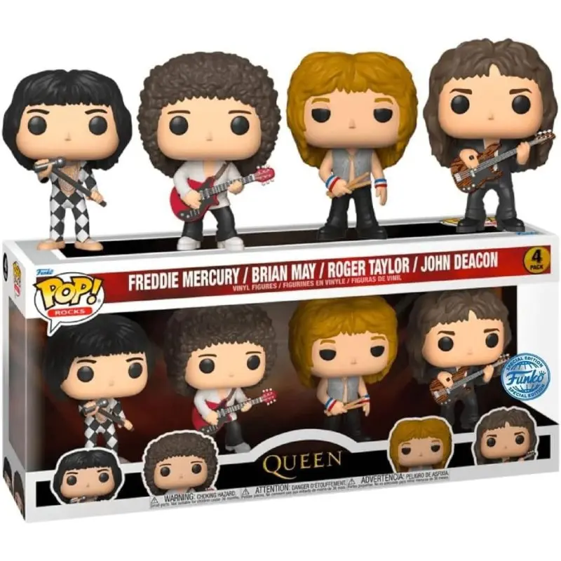 Queen pack 4 figurines POP! Movies Vinyl 9 cm | 0889698668446