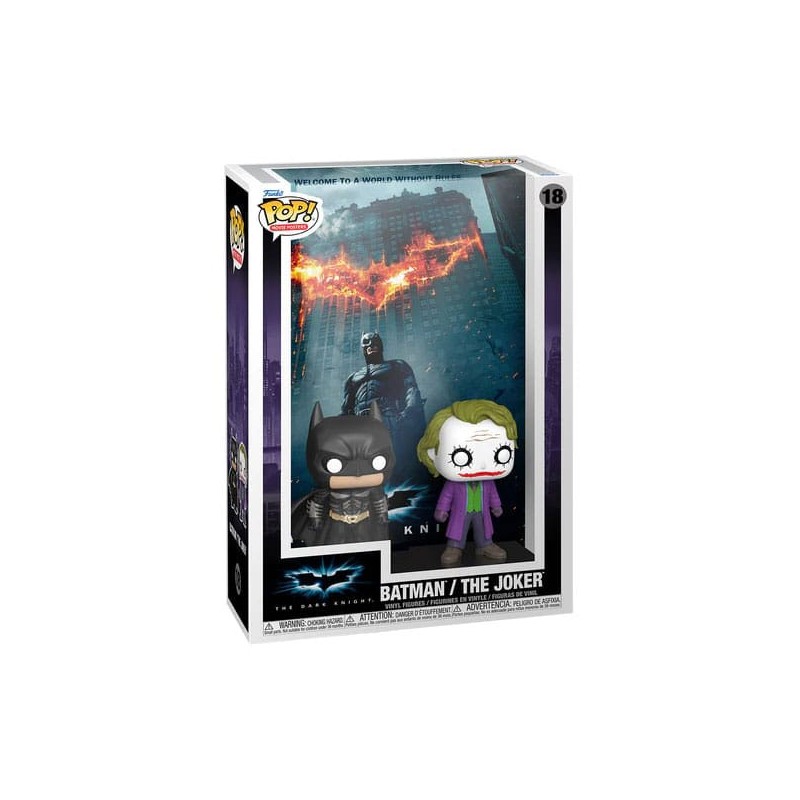 DC POP! Movie Poster et figurine The Dark Knight 9 cm