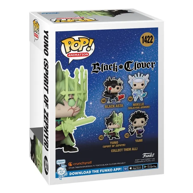 Black Clover POP! Animation Vinyl figurine Yuno (Zephyr) 9 cm | 0889698705714