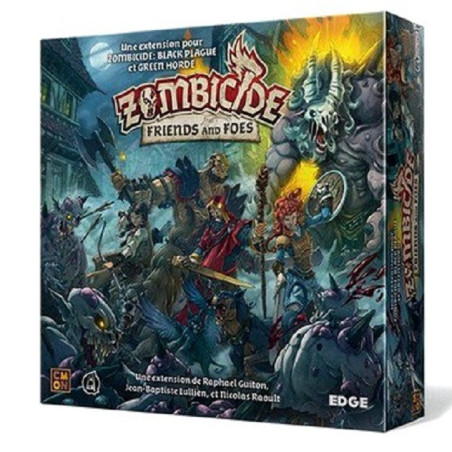 jeu : Zombicide Black Plague : Friends and Foes éditeur : CMON / Edge version française jeu : Zombicide Black Plague : Friends and Foes éditeur : CMON / Edge version française